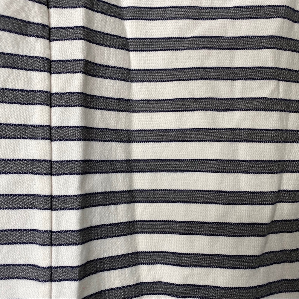 Theory striped 100% cotton cap sleeve top - Picture 3 of 6